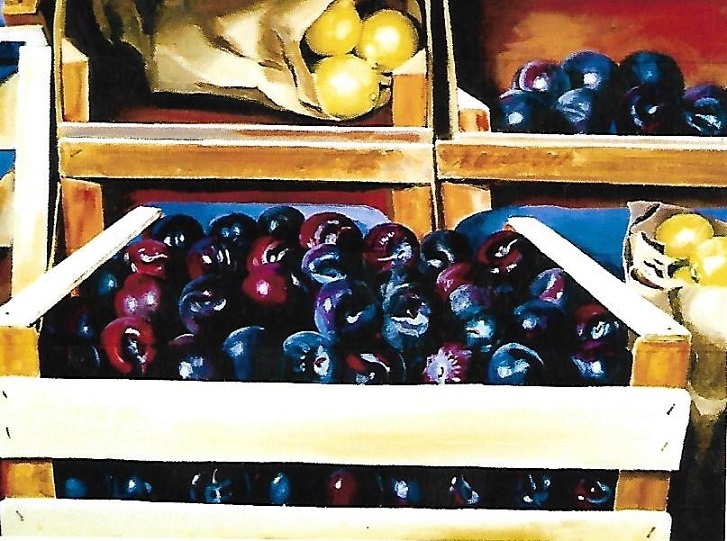 Crate of Plums